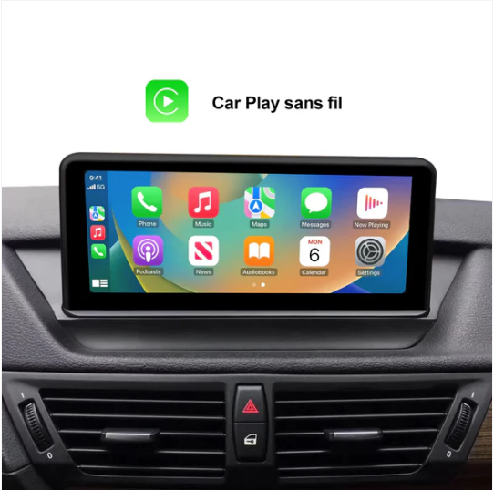 Écran BMW X1 E84 — Apple CarPlay & Android Auto Sans Fil