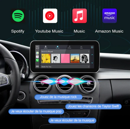 Écran Apple CarPlay compatible Classe A B C E CLS CLA GLA GLC GLE V (Mercedes-Benz)