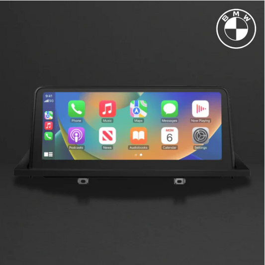 Écran BMW X5 X6 E70/E71 — Apple CarPlay & Android Auto Sans Fil