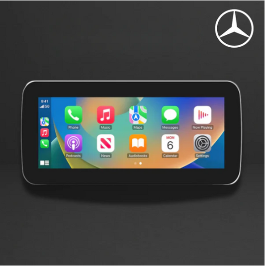Écran Mercedes Classe A B C E CLS CLA GLA GLC GLE V — Apple CarPlay & Android Auto Sans Fil