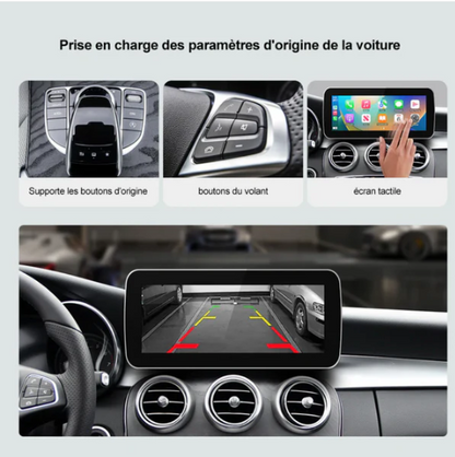 Écran Apple CarPlay compatible Classe A B C E CLS CLA GLA GLC GLE V (Mercedes-Benz)