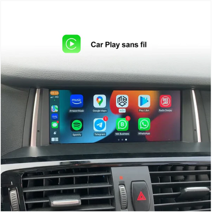 Écran BMW X3 X4 F25/F26 — Apple CarPlay & Android Auto Sans Fil